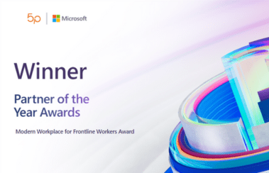 Baret by FiveP recognised as the winner of 2023 Microsoft Modern Workplace for Frontline Workers Partner of the Year Award.